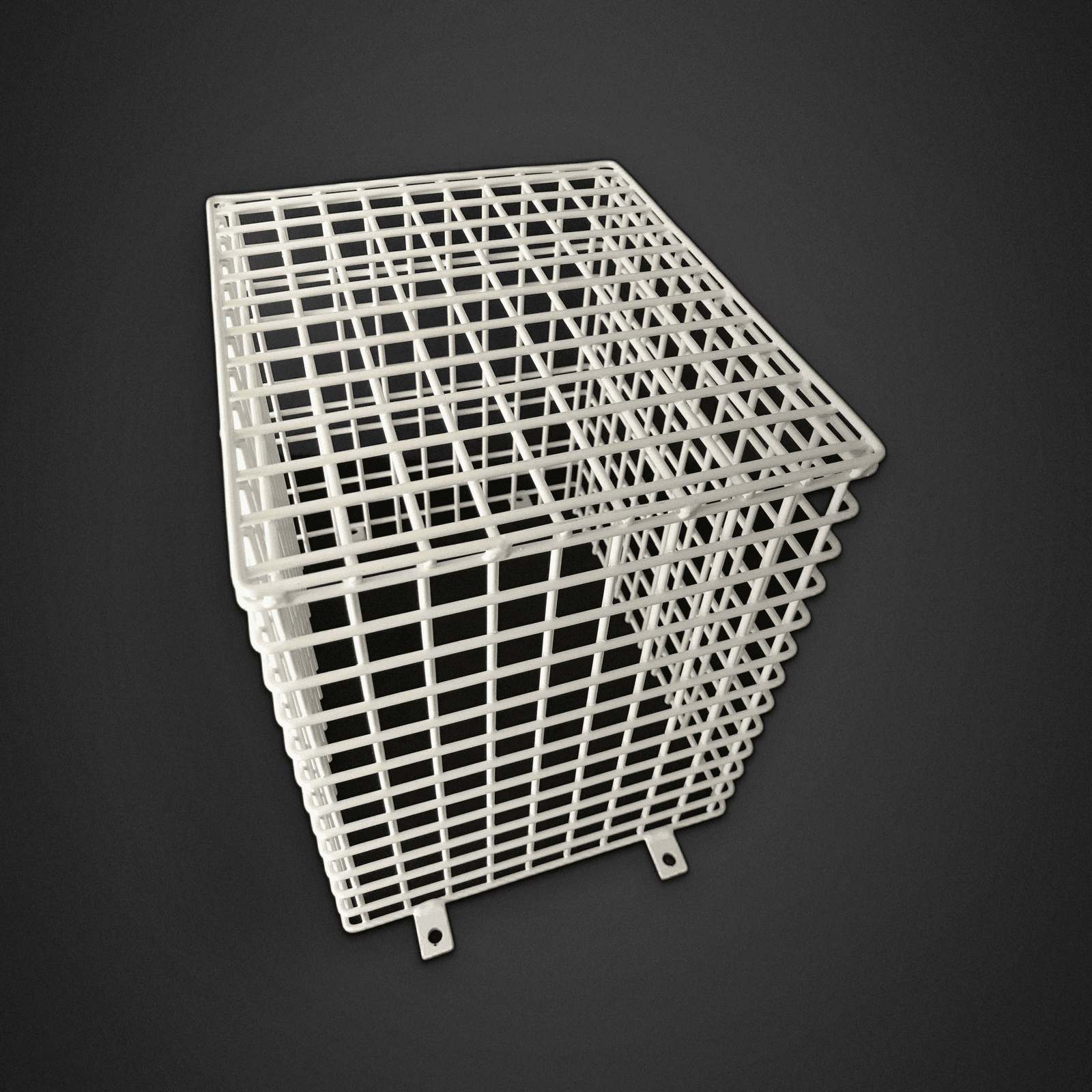 White Wall-Mount Wire Guard